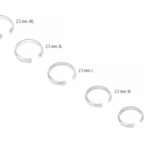 Sterling Silver Domed Wire Toe Cuff Rings RIVA Precision 