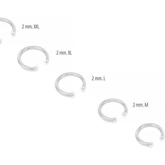 Sterling SIlver 2mm Round Wire Toe Cuff Rings RIVA Precision 