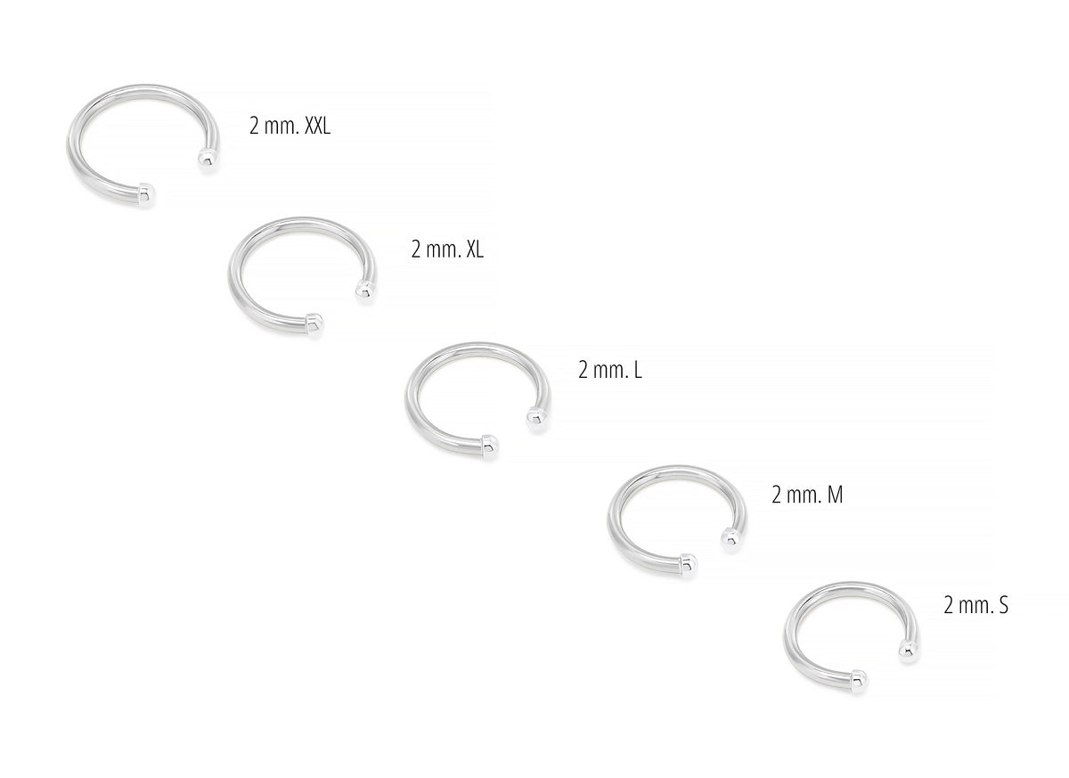 Sterling SIlver 2mm Round Wire Toe Cuff Rings RIVA Precision 