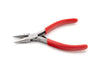 Red-handled pliers on a white background