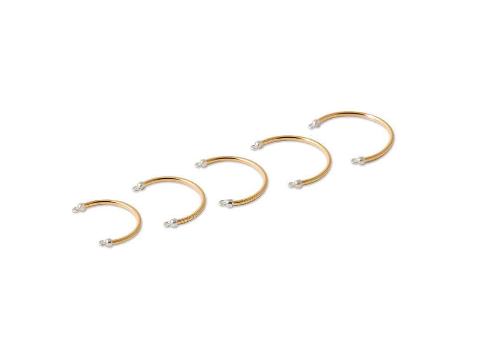 Round Wire Permanent Cuff Rings