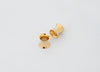 14K Gold Double-Flared Ear Gauges
