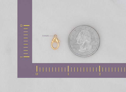 Lobster Claw Clasp in Fairmined Gold