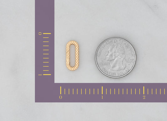 Elongated Flat Paper Clip Invisible Clasp