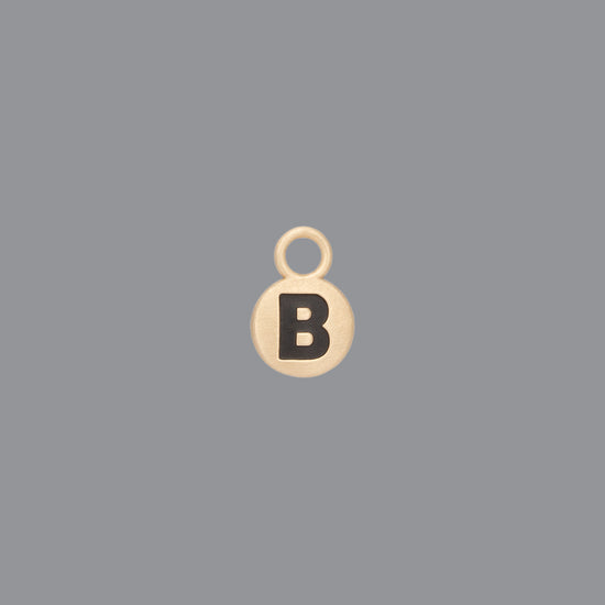 RIVA - 14K Gold Classic Round Letter Charms