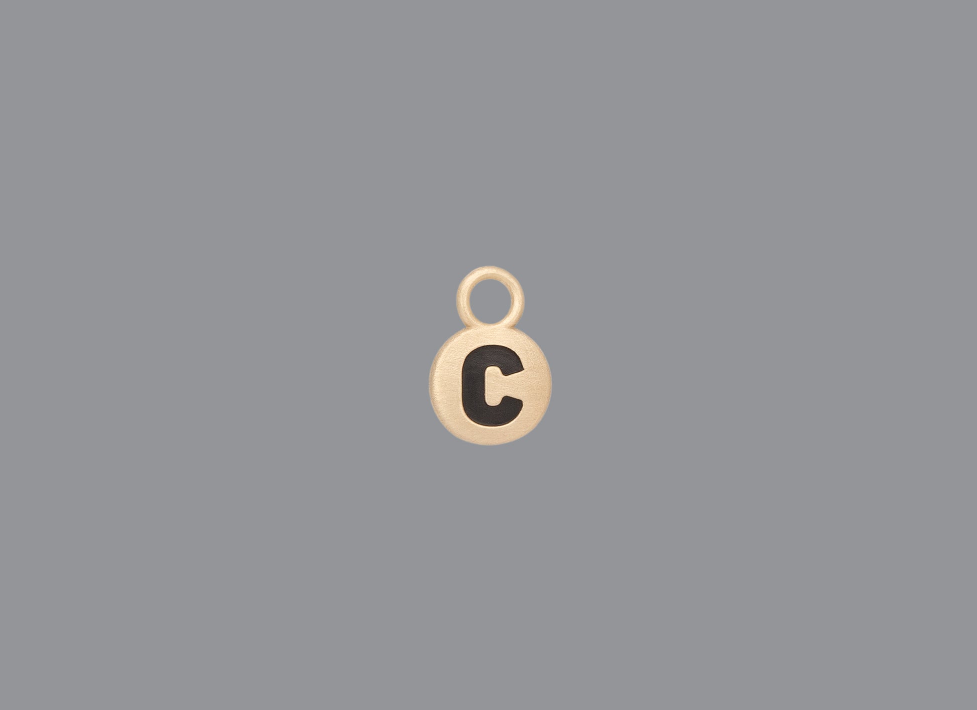 RIVA - 14K Gold Classic Round Letter Charms
