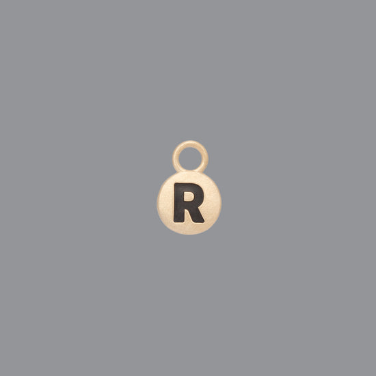 RIVA - 14K Gold Classic Round Letter Charms