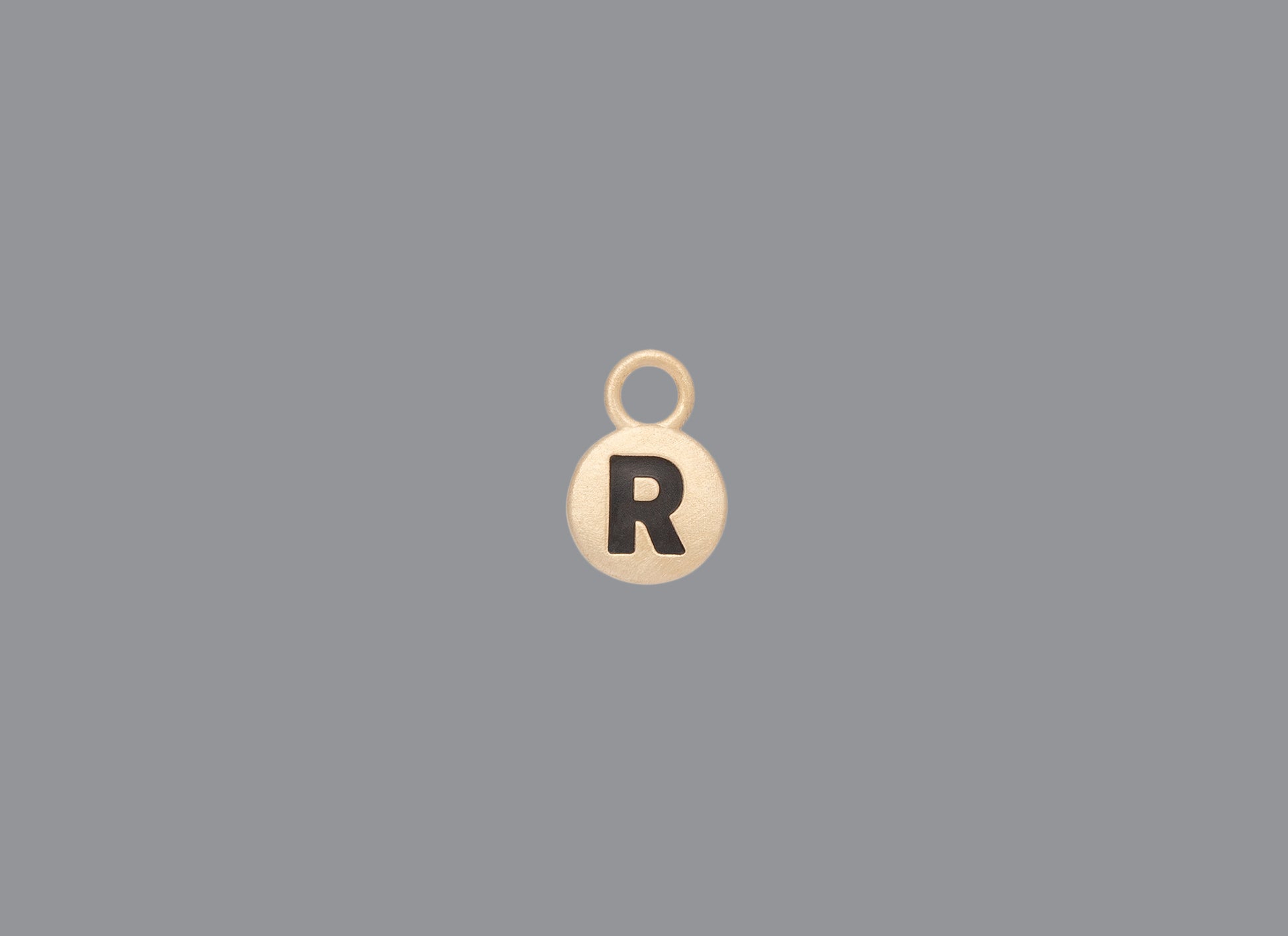 RIVA - 14K Gold Classic Round Letter Charms