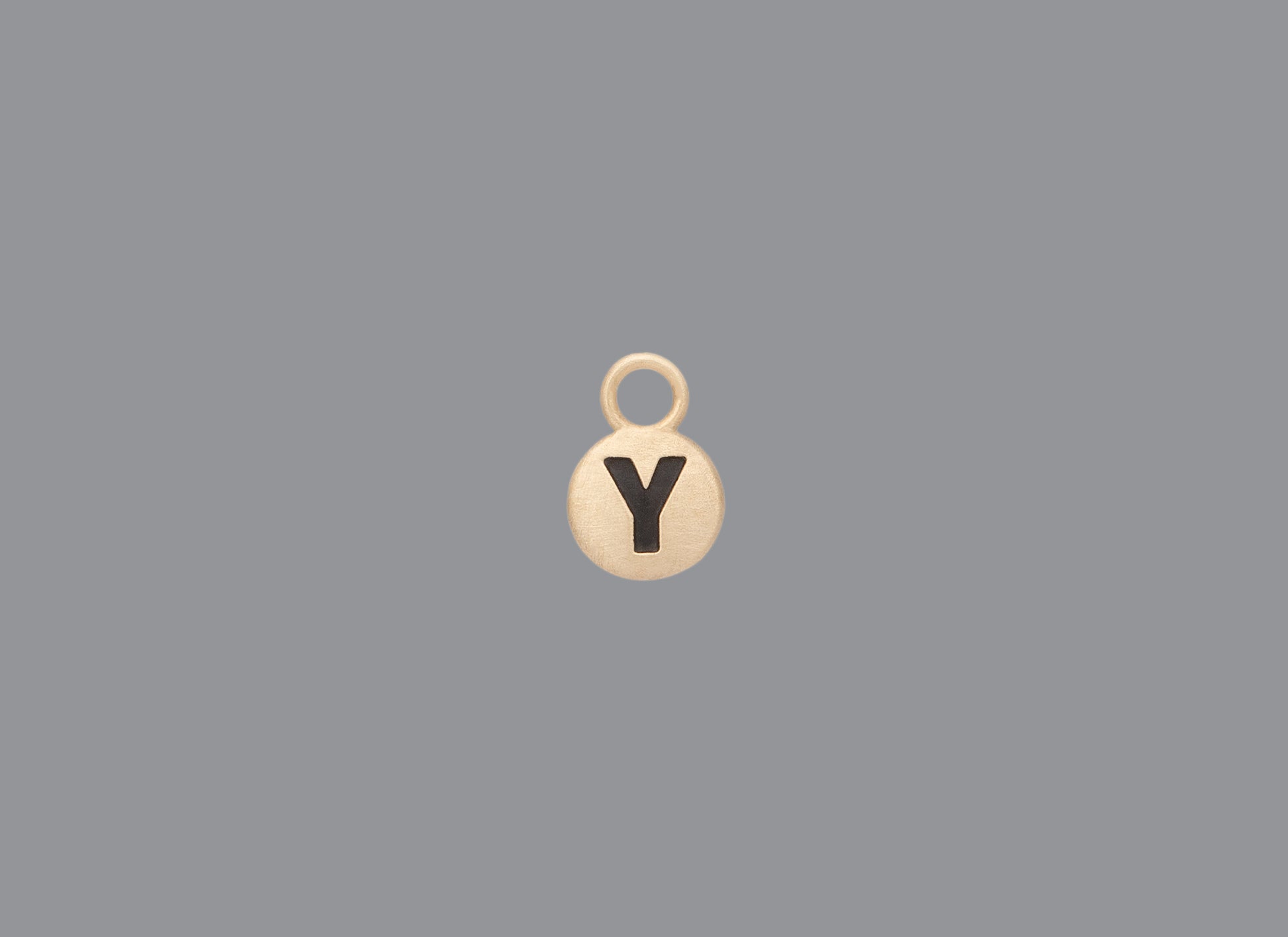 RIVA - 14K Gold Classic Round Letter Charms
