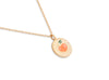 14K Golden Bloom Enamel Pendant Necklace Collection