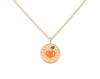 14K Golden Bloom Enamel Pendant Necklace Collection
