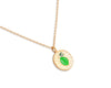 14K Golden Bloom Enamel Pendant Necklace Collection
