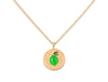 14K Golden Bloom Enamel Pendant Necklace Collection