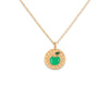 14K Golden Bloom Enamel Pendant Necklace Collection