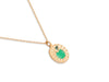 14K Golden Bloom Enamel Pendant Necklace Collection