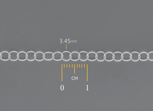 3.46MM Cable Chain By the Inch