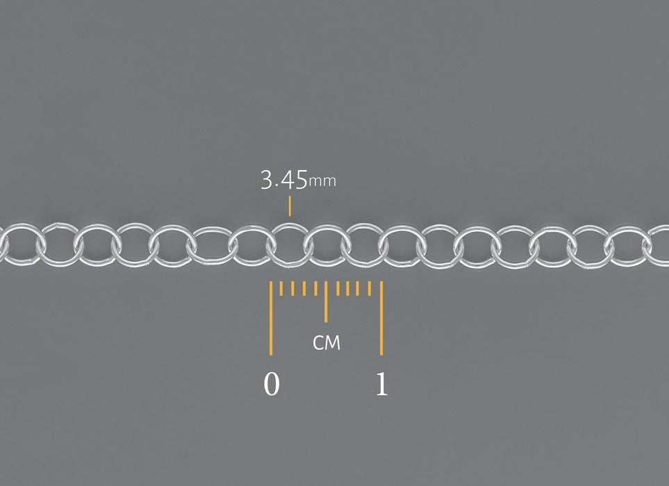 3.46MM Cable Chain By the Inch