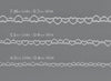 Heart Chain By the Inch