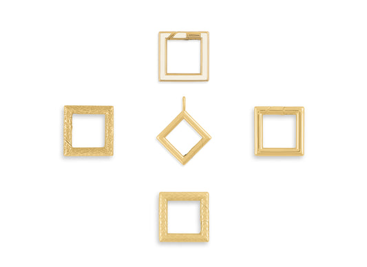 Princess-Shaped or Square Invisible Clasp