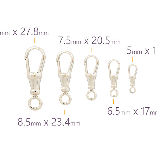 Swivel Clasps in Sterling Silver Riva Precision 