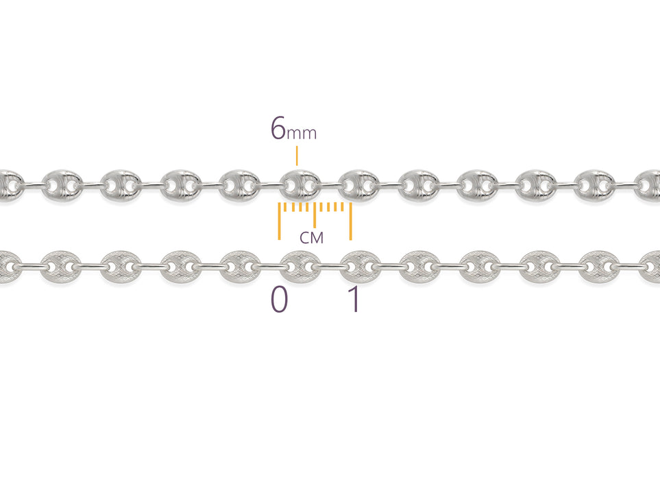 Textured Mariner Chain by the Inch
