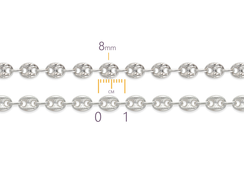 Textured Mariner Chain by the Inch