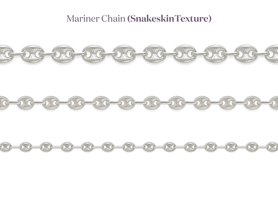 Textured Mariner Chain by the Inch