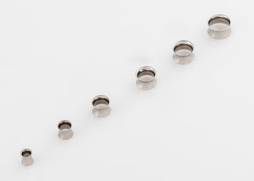 Titanium Double-Flared Ear Gauges