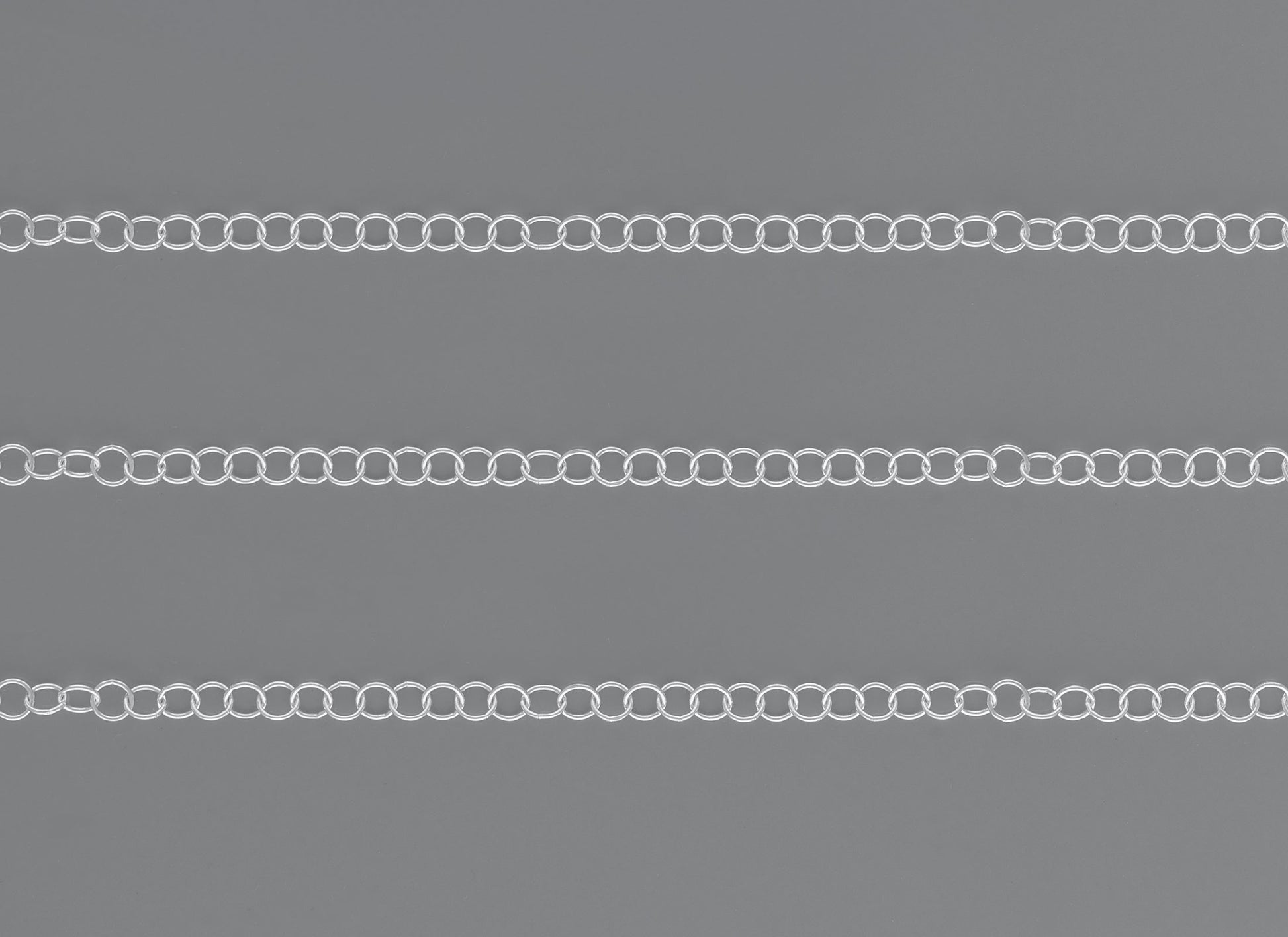 3.46MM, 3.5mm Cable Chain By the Inch Sterling Silver Necklace Jewelry Riva Ethical Bulk Made in USA, Brooklyn NY