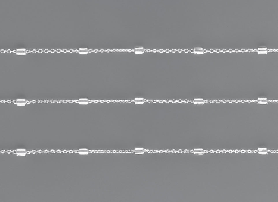 3.66mm Cylindrical Satellite Chain By the Inch