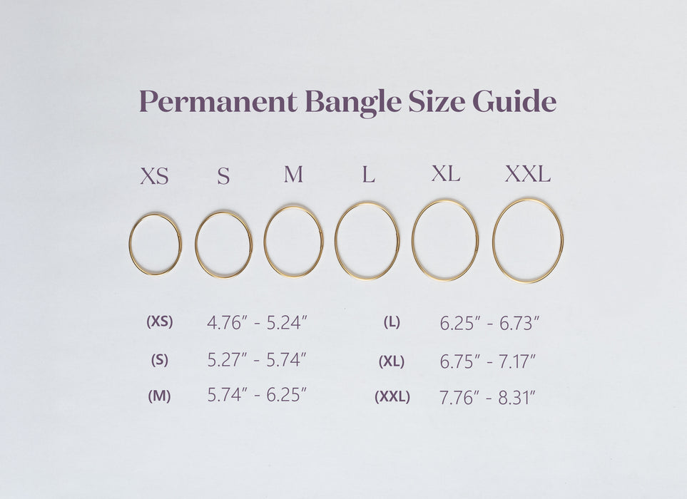 Permanent Bangle Popular Sizes Pack