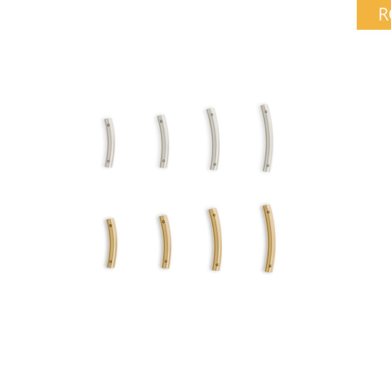 Set of gold and silver permanent bangle bar RIVA Precision 