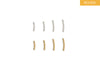 Set of gold and silver permanent bangle bar RIVA Precision 