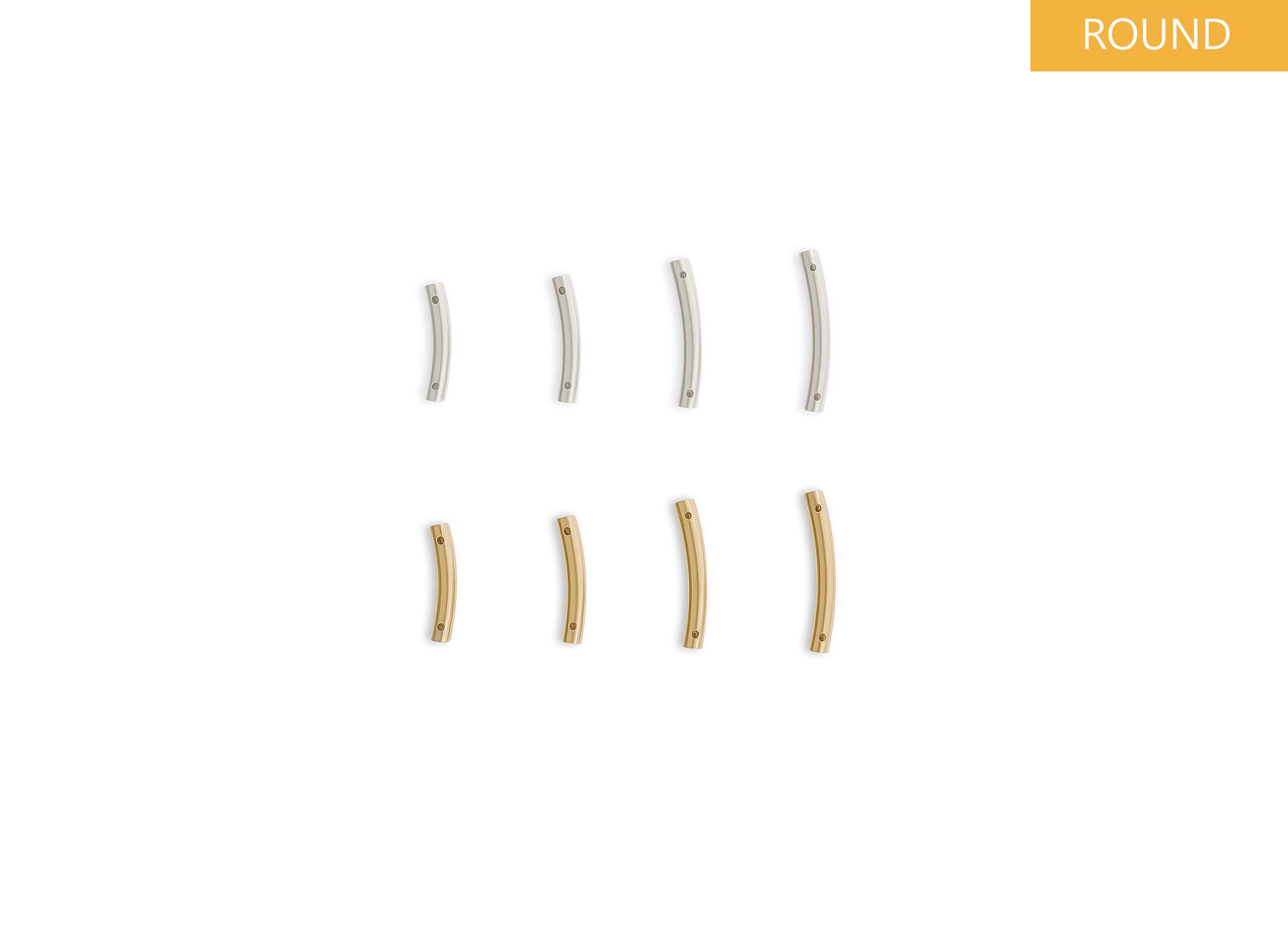 Set of gold and silver permanent bangle bar RIVA Precision 