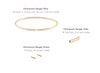 Oval Permanent Bangle Mixed Metal Bundle
