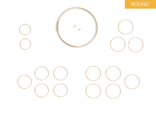 Round Permanent Bangle Single Metal Bundle