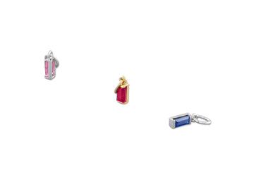 Baguette Birthstone Pendant