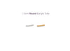 Two 1.5mm permanent bangle tubes, one silver and one gold, RIVA Precision
