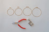Gold permanent Bangle with a pair of red pliers wholesale RIVA Precision 
