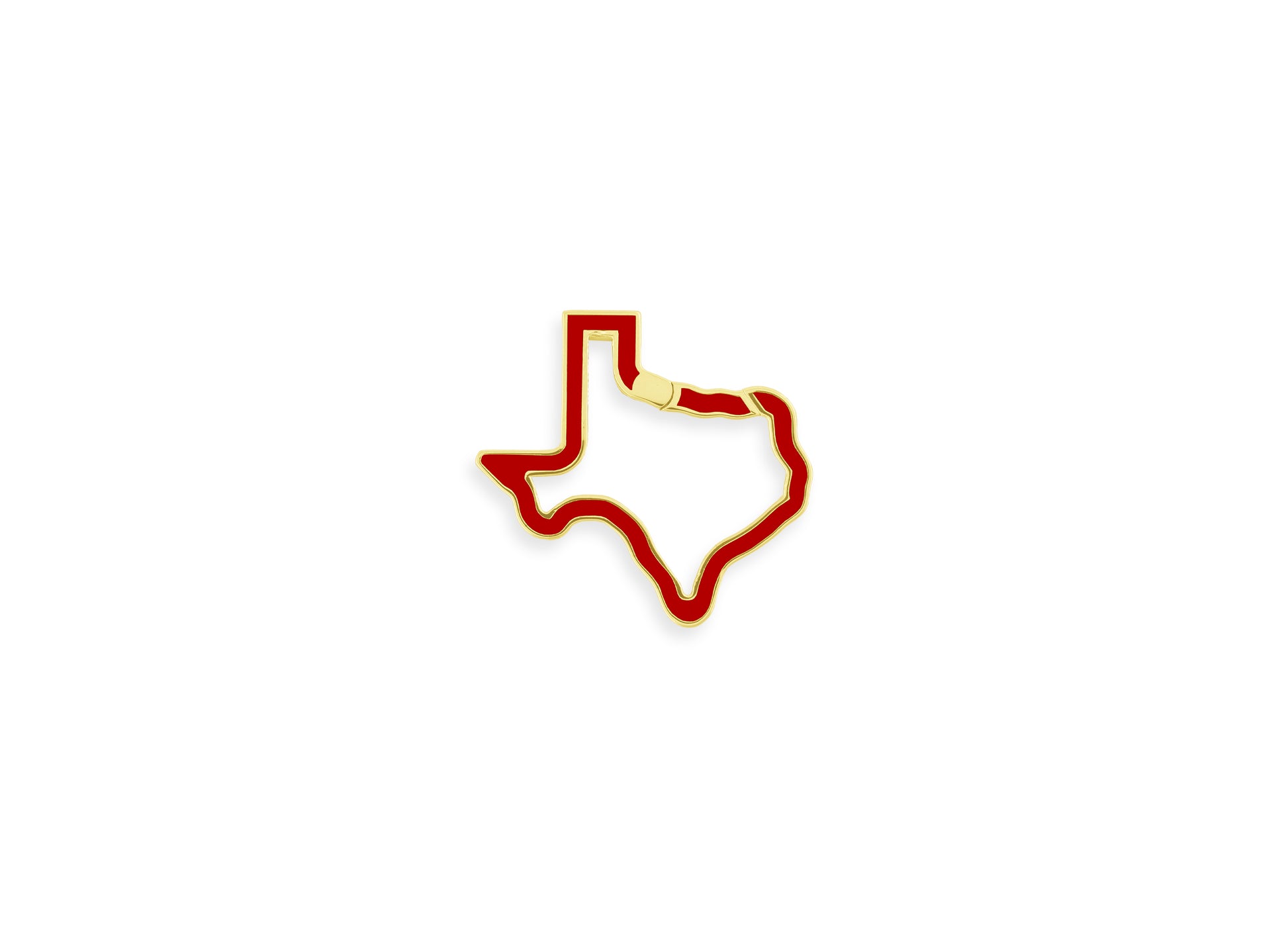 Jewelry Closure Invisible Clasp Texas Shaped 14K gold diamond pave high end enamel jewelry Wholesale manufacturer 