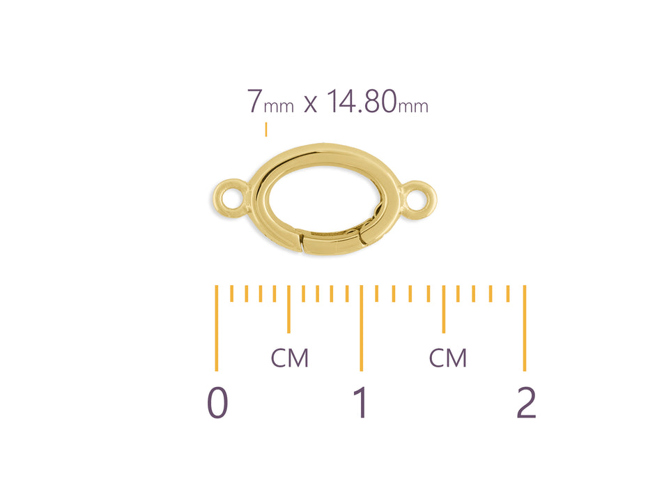 Oval-Shaped Invisible Clasp Connector