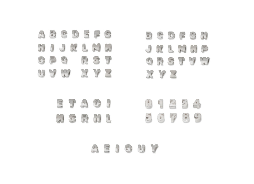 Permanent Bangle Letter Charms