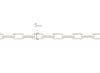 Sterling Silver 5.12mm Flat Paper Clip Chain Finished Chain RIVA Precision