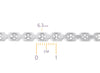 Sterling Silver 6.3mm Diamond Cut Rolo Chain RIVA Precision 