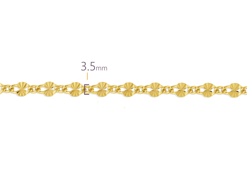 3.50mm Starburst Link Chain By The Inch