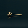 Photo of 2.9mm Round 3-Prong Fairmined Gold Stud Earring Mounting from RIVA Precision