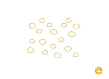 Gold-filled jump rings for jewelry making 