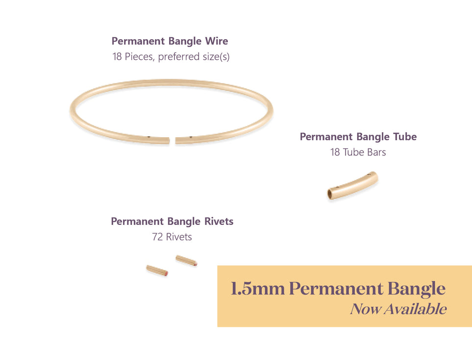 Permanent Bangle Popular Sizes Pack
