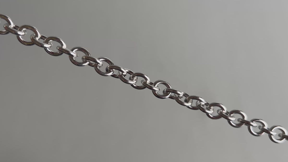 Sterling Silver 7.65mm Cable Chain RIVA Precision 