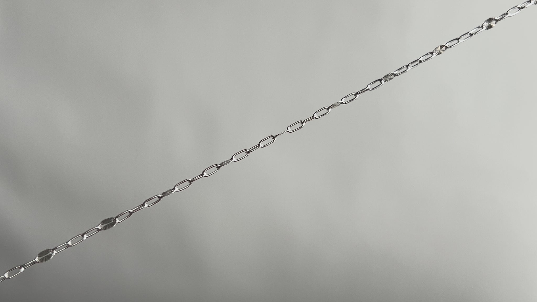 Sterling Silver 2.5mm Starburst Paper-Clip Chain RIVA Precision 